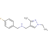 1-(1-Ethyl-3-methyl-1H-pyrazol-4-yl)-N-(4-fluorobenzyl)methanamine
