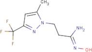 (1Z)-N'-Hydroxy-3-[5-methyl-3-(trifluoromethyl)-1H-pyrazol-1-yl]propanimidamide