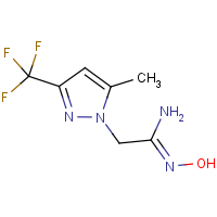 (1Z)-N'-Hydroxy-2-[5-methyl-3-(trifluoromethyl)-1H-pyrazol-1-yl]ethanimidamide