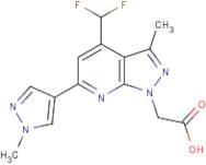 [4-(Difluoromethyl)-3-methyl-6-(1-methyl-1H-pyrazol-4-yl)-1H-pyrazolo[3,4-b]pyridin-1-yl]acetic acid