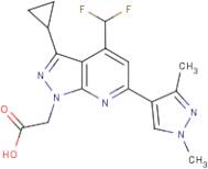 [3-Cyclopropyl-4-(difluoromethyl)-6-(1,3-dimethyl-1H-pyrazol-4-yl)-1H-pyrazolo[3,4-b]pyridin-1-yl]acetic acid