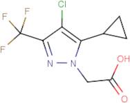 [4-Chloro-5-cyclopropyl-3-(trifluoromethyl)-1H-pyrazol-1-yl]acetic acid