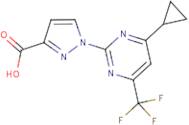 1-[4-Cyclopropyl-6-(trifluoromethyl)pyrimidin-2-yl]-1H-pyrazole-3-carboxylic acid