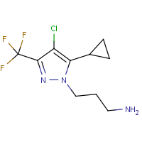 3-[4-Chloro-5-cyclopropyl-3-(trifluoromethyl)-1H-pyrazol-1-yl]propan-1-amine