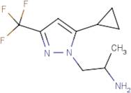 1-[5-Cyclopropyl-3-(trifluoromethyl)-1H-pyrazol-1-yl]propan-2-amine