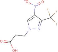 3-[4-Nitro-3-(trifluoromethyl)-1H-pyrazol-1-yl]propanoic acid