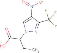 2-[4-Nitro-3-(trifluoromethyl)-1H-pyrazol-1-yl]butanoic acid
