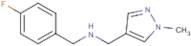 1-(4-Fluorophenyl)-N-[(1-methyl-1H-pyrazol-4-yl)methyl]methanamine