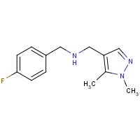 1-(1,5-Dimethyl-1H-pyrazol-4-yl)-N-(4-fluorobenzyl)methanamine