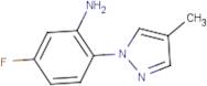 5-Fluoro-2-(4-methyl-1H-pyrazol-1-yl)aniline