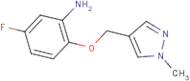 5-Fluoro-2-[(1-methyl-1H-pyrazol-4-yl)methoxy]aniline