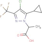 2-[4-Chloro-5-cyclopropyl-3-(trifluoromethyl)-1H-pyrazol-1-yl]propanoic acid