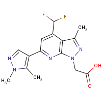 [4-(Difluoromethyl)-6-(1,5-dimethyl-1H-pyrazol-4-yl)-3-methyl-1H-pyrazolo[3,4-b]pyridin-1-yl]acetic