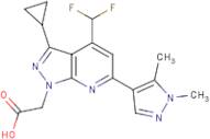 [3-Cyclopropyl-4-(difluoromethyl)-6-(1,5-dimethyl-1H-pyrazol-4-yl)-1H-pyrazolo[3,4-b]pyridin-1-yl]ac