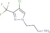 3-[4-Chloro-3-(trifluoromethyl)-1H-pyrazol-1-yl]propan-1-amine