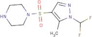 1-{[1-(Difluoromethyl)-5-methyl-1H-pyrazol-4-yl]sulfonyl}piperazine