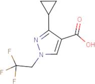 3-Cyclopropyl-1-(2,2,2-trifluoroethyl)-1H-pyrazole-4-carboxylic acid