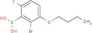 2-Bromo-3-butoxy-6-fluorophenylboronic acid