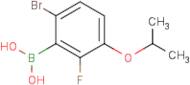 6-Bromo-2-fluoro-3-isopropoxyphenylboronic acid