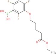 3-(4-Ethoxycarbonylbutyloxy)-2,4,6-trifluorophenylboronic acid