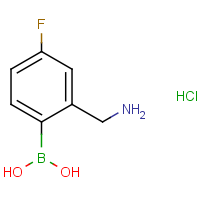 2-Aminomethyl-4-fluorophenylboronic acid hydrochloride