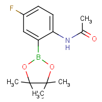 2-Acetamido-5-fluorophenylboronic acid, pinacol ester