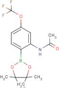 2-Acetamido-4-(trifluoromethoxy)phenylboronic acid, pinacol ester
