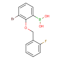 3-Bromo-2-(2'-fluorobenzyloxy)phenylboronic acid