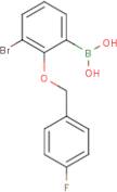 3-Bromo-2-(4'-fluorobenzyloxy)phenylboronic acid