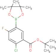 5-(tert-Butoxycarbonyl)-4-chloro-2-fluorophenylboronic acid, pinacol ester