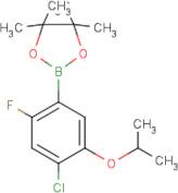 4-Chloro-2-fluoro-5-isopropoxyphenylboronic acid, pinacol ester