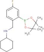 2-(Cyclohexylaminomethyl)-5-fluorophenylboronic acid, pinacol ester
