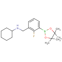 3-(N-Cyclohexylaminomethyl)-2-fluorophenylboronic acid, pinacol ester