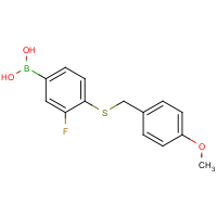 3-Fluoro-4-(4-methoxybenzylthio)phenylboronic acid