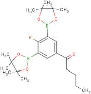 2-Fluoro-5-pentanoyl-1,3-phenylenediboronic acid, pinacol ester