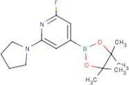 2-Fluoro-6-pyrrolidinopyridine-4-boronic acid, pinacol ester