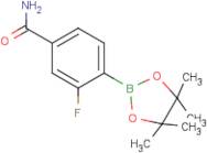 3-Fluoro-4-(tetramethyl-1,3,2-dioxaborolan-2-yl)benzamide