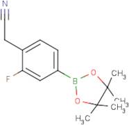 2-(2-Fluoro-4-(4,4,5,5-tetramethyl-1,3,2-dioxaborolan-2-yl)phenyl)acetonitrile