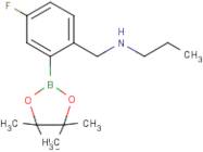 2-(Propylaminomethyl)-5-fluorophenylboronic acid, pinacol ester