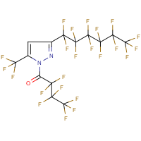 1-Heptafluorobutyryl-3(5)-(perfluoro-1-hexyl)-5(3)-(trifluoromethyl)pyrazole