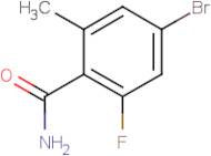 4-Bromo-2-fluoro-6-methylbenzamide