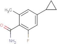 4-Cyclopropyl-2-fluoro-6-methylbenzamide