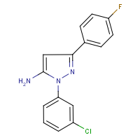 5-Amino-1-(3-chlorophenyl)-3-(4-fluorophenyl)-1H-pyrazole