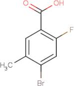 4-Bromo-2-fluoro-5-methylbenzoic acid