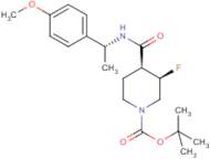 (3R,4S)-tert-Butyl 3-fluoro-4-((R)-1-(4-methoxyphenyl)ethylcarbamoyl)piperidine-1-carboxylate