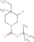 tert-Butyl 4-(aminomethyl)-3-fluoro-4-methylpiperidine-1-carboxylate