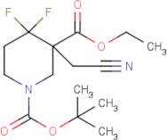 1-tert-Butyl 3-ethyl 3-(cyanomethyl)-4,4-difluoropiperidine-1,3-dicarboxylate