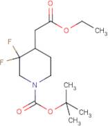 tert-Butyl 4-(2-ethoxy-2-oxoethyl)-3,3-difluoropiperidine-1-carboxylate