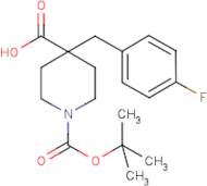 1-(tert-Butoxycarbonyl)-4-(4-fluorobenzyl)piperidine-4-carboxylic acid