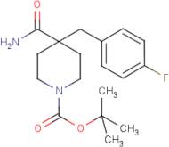 tert-Butyl 4-carbamoyl-4-(4-fluorobenzyl)piperidine-1-carboxylate